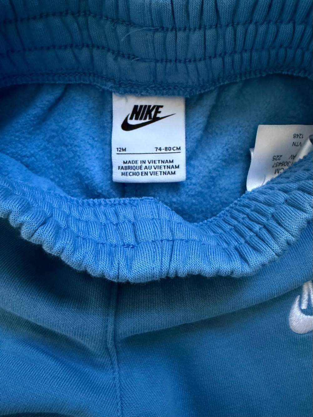 Nike Kids Light Blue Hoodie & Joggers Set 12M - Picture 4 of 7